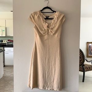 Bisou Bisou cream wiggle dress